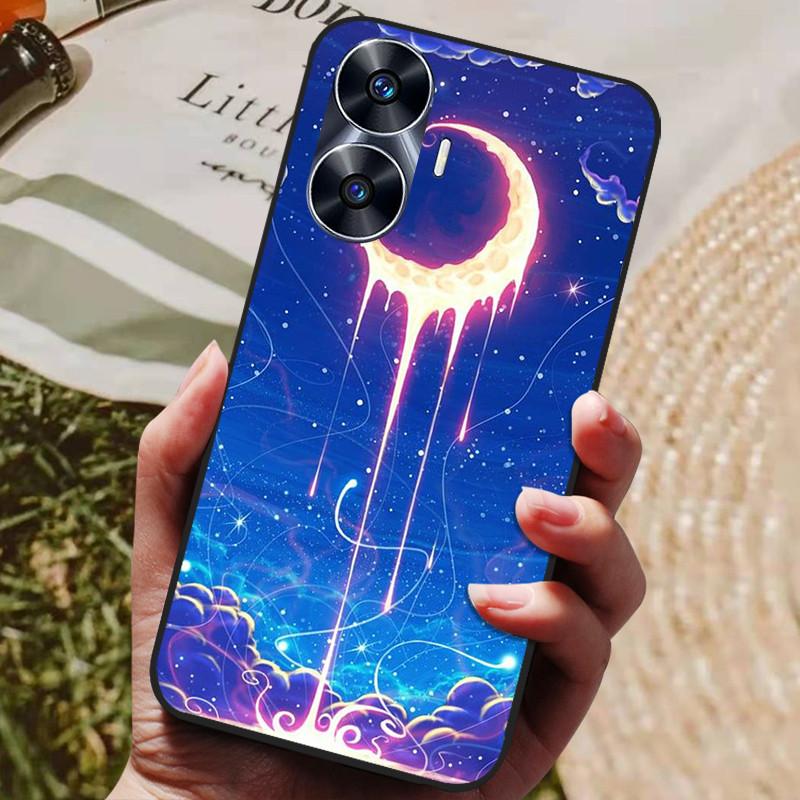 Для Realme C55 Чехол Силиконовый Мягкий ТПУ Задняя крышка для Oppo Realme C55 Глобальный Чехлы для телефона Realme C 55 4G 6.72" Защитный Чехол-накладка сумки