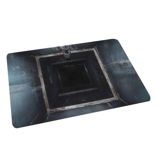 3D Оптическая Иллюзия Напольный Коврик Низ Мягкий С Памятью Нескользящий Коврик с Противоскользящей Поролоновой Подушкой Визуальное Искажение