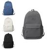 Stylish Unisex Korean Trendy Backpack For High School Students In Solid Colors