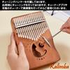 NOELAMOUR Kalimba 17 Keys Wooden Cat Cute Beginner Kalimba Thumb Piano Finger Piano (MoonCat Maple)