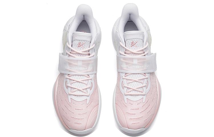 Men's Sneakers ANTA Splash 4 Basketball Shoes Men's Low-top White/Pink