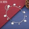 925 Sterling Silver Butterfly AAA Zircon Bracelet Fashion Wedding Jewelry