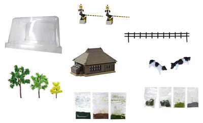 Rokuhan Z Gauge Z Shorty Мини-макетный набор Эксклюзивный набор декораций Лето SS001-2 Принадлежности для железнодорожной модели