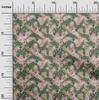 oneOone Cotton Flex Light Pink Fabric Tropical Fabric For Sewing Printed Craft Fabric By The Yard 40 Inch