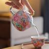 Китайские чайники ручной работы Фарфоровый чайник Цветная эмаль Чайники Чайная посуда Керамические чайные аксессуары Чайники для чая Кунг-фу