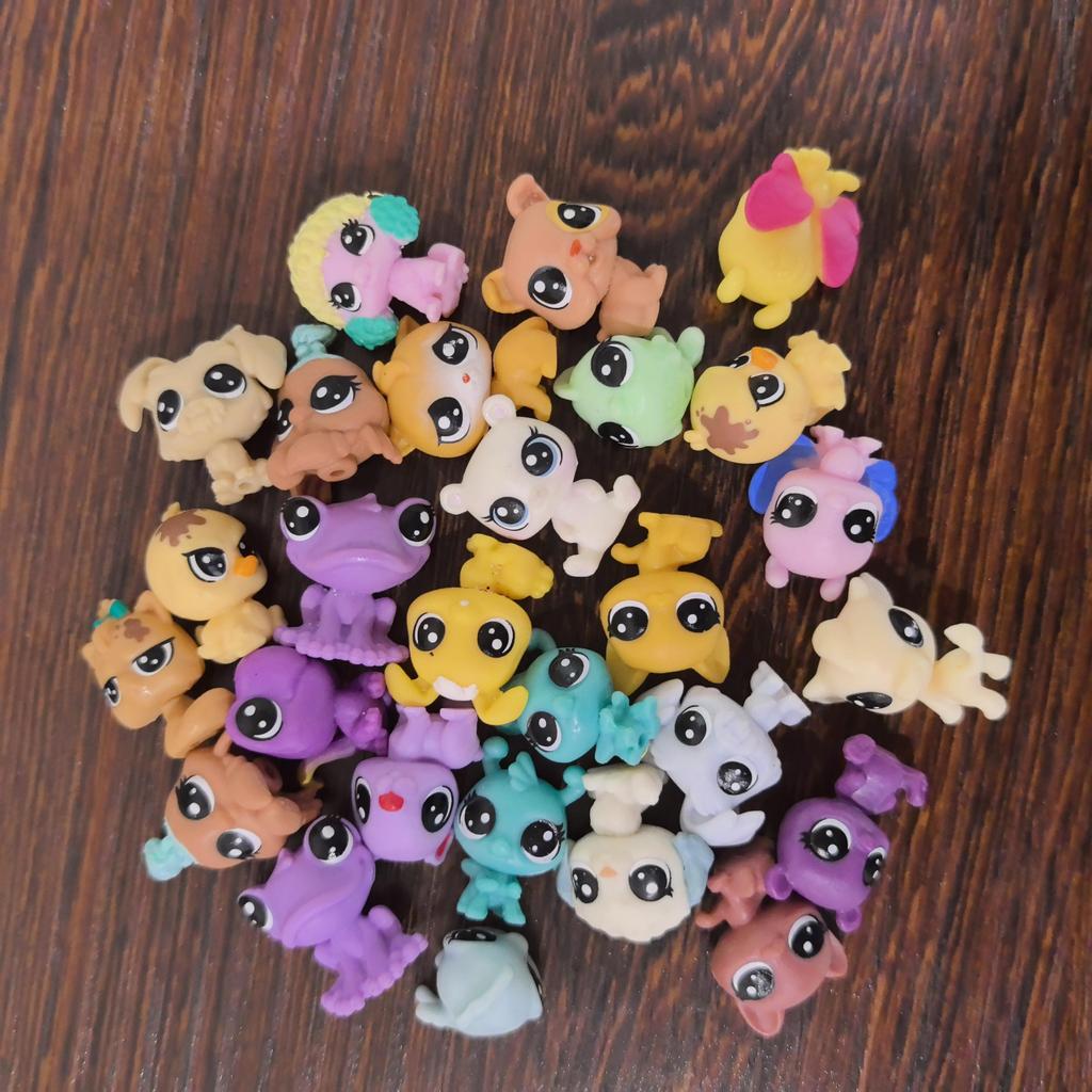 10 шт. Супер маленькие фигурки животных Littlest Pet Baby Мини Овечка Птичка Кролик Детская игрушка Коллекционные