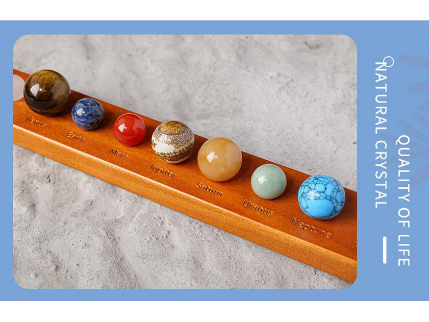 Galaxy Crystal Ball: Nine Planets Solar System Model - Educational Gift for Kids
