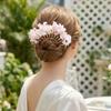 Bohemian Simulation Flower Hair Fork Cloth Side Clip Headdress Chinese Style Hairpin  Daily Wear