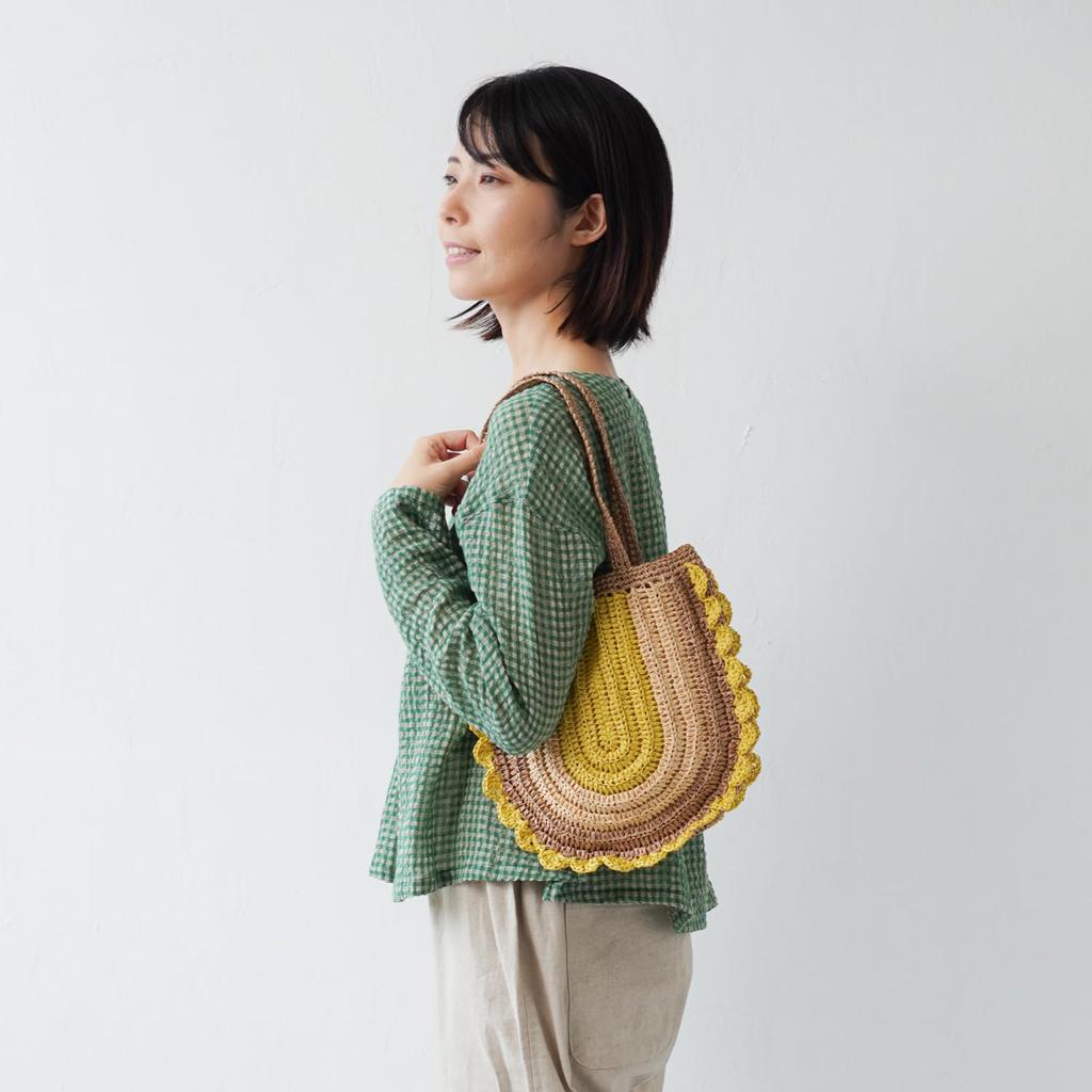 Набор для вязания из необработанной шерсти сумка с оборками #16-5 3-цветный