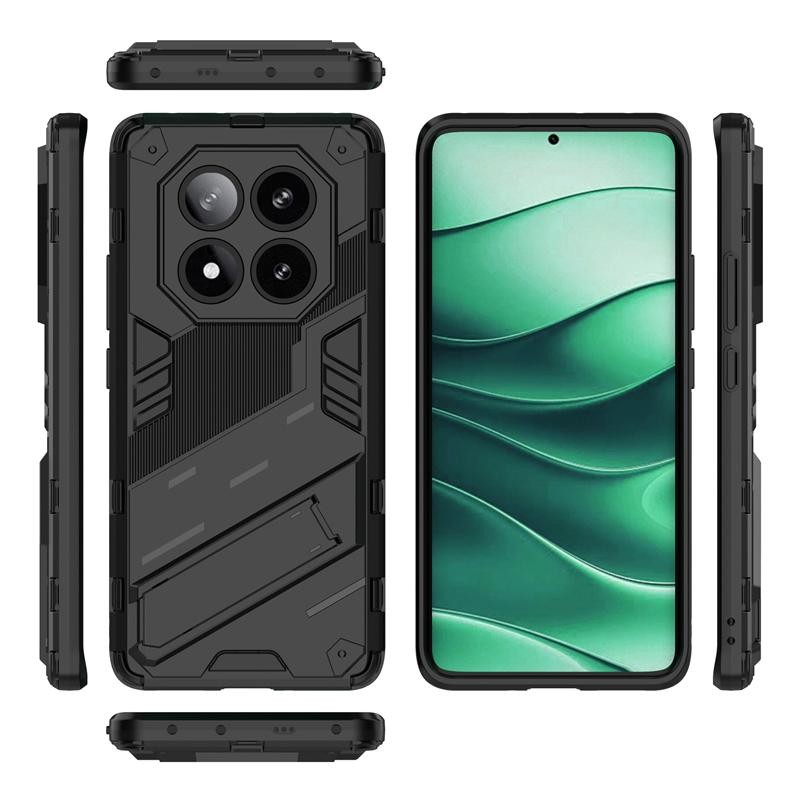 Phone Holder Case For Redmi Note 14 Pro Case Anti-knock Armor Back Cover For Redmi Note 14 Pro 5G Case For Redmi Note14 Pro Plus