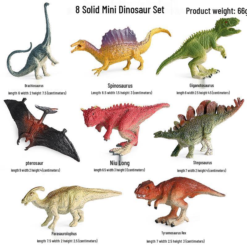 Dinosaur & Dragon Plastic Toy Set: Mythical Animal Figures for Kids