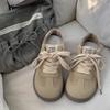 2025 зима новый модный тренд бархатные немецкие тренировочные туфли женские ins прилив гонконгский колорит ретро стиль колледжа теплые хлопковые туфли