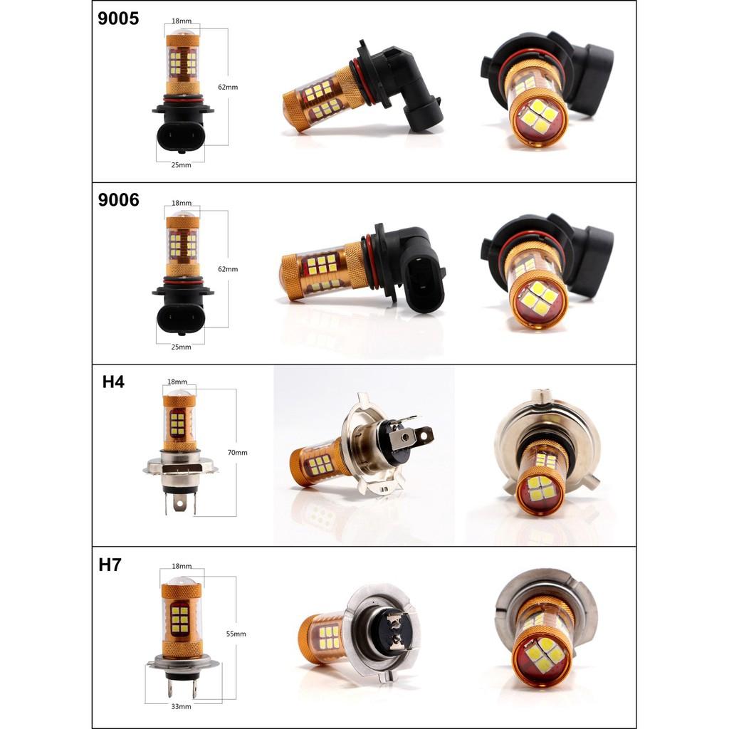 Автомобильная 3030 28SMD светодиодная фара задняя противотуманная фара с линзой H4 H7 H11 H15 HB3 9006 HB4 H16 P13W