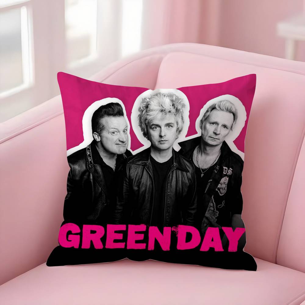 G-Green Day S-Saviors Наволочка Диван Короткий Плюш Двусторонняя HD Печать Комната Домашний Офис Подарок Чехол для Подушки