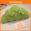 Croissant Plush Cute Pillow With Embroidery Design For Daily Bedroom Sleeping