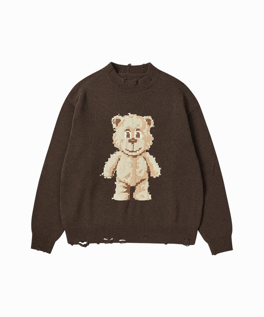 ACME DE LA VIE Distressed Bear Wool Knit (3Color)