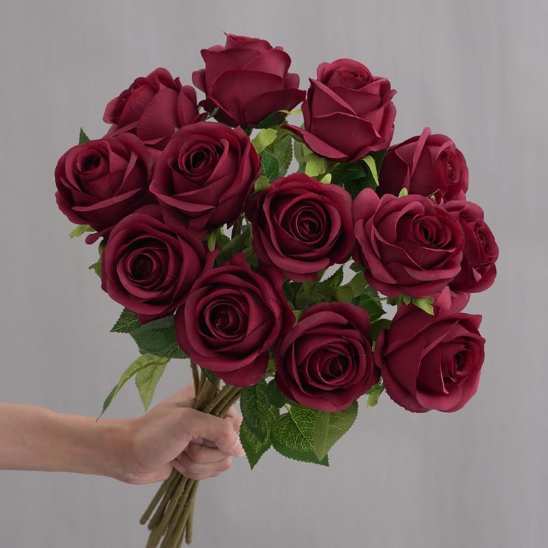 Rosa Artificial Anna Bouquet For Wedding Centerpieces And Decoration Event