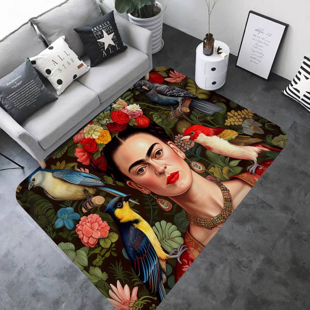 Vintage Artist F-Frida K-Kahlo Door Mat Kids Room Bedroom Decoration Balcony Anti-Slip Doormat Living Room Doormat Area Rug