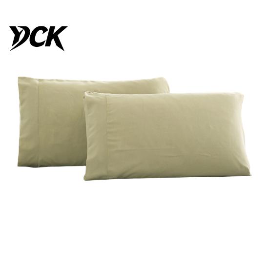 Smooth Fabric Pillow Covers 2Pcs Solid Color Satin Pillowcases, Silky Bed Covers, Gentle on Hair Envelope Closure Pillowcase & Skin, Cases with