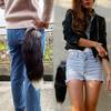 Furry for Keychain Oversized Fox Hair Cuestion Silver Blue Fox Tail Accessories Lady Bag Charm Car Keychain for Women