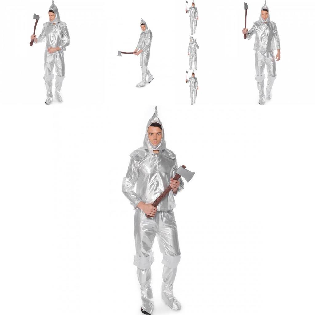 Взрослый мужской зеленый костюм Железного Дровосека из «Волшебника страны Оз» для косплея аниме-персонажа