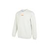Li Ning Plain Round Neck Pullover Long Sleeve Sweatshirt Men Sweatshirt White AWDT167-1