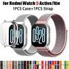 Чехол + Нейлоновый ремешок для Redmi Watch 5 Active / 5 Lite ремешок для часов для Xiaomi Redmi Watch 5Lite 5Active Наручный ремешок и чехол