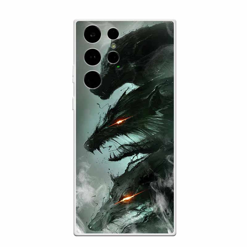 Clear Soft Case for Samsung S23 Ultra Silicone TPU Phone Back Cover for Samsung Galaxy S23 Samsung S23 Transparent Animal Coque