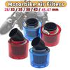 28/32/35/38/42 мм универсальный синий/красный очиститель воздушного фильтра для мотоцикла 50 куб. см 110 куб. см 125 куб. см ATV PIT Dirt Bike брызгозащищенный