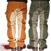 Kojima Jeans Monkey Combo Painter Сделано из одной штанины, Мужские, Япония, Стирка, RNB-1081F-Хаки-42