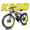 KETELES K800 Dual Motor Electric Bike with 2000W, 48V 23AH Battery, 26" Fat Tires, Lockable Suspension Fork Road E-Bike