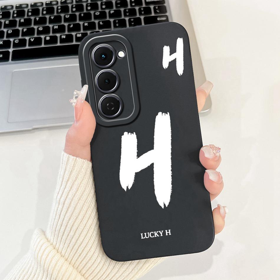 Для Tecno Spark 40 Pro 40Pro+ Чехол для телефона со счастливой начальной буквой Для Tecno Spark40 Pro Plus Мягкие силиконовые ударопрочные чехлы Бамперы