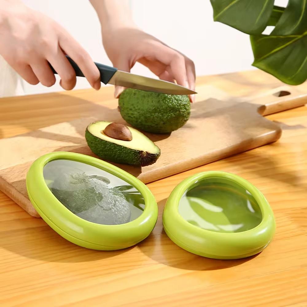 Креативная кухонная коробка для хранения фруктов, овощей, коробка для свежих продуктов, авокадо, помидор, лимон, лук, сохраняющий свежесть, четкий кухонный гаджет