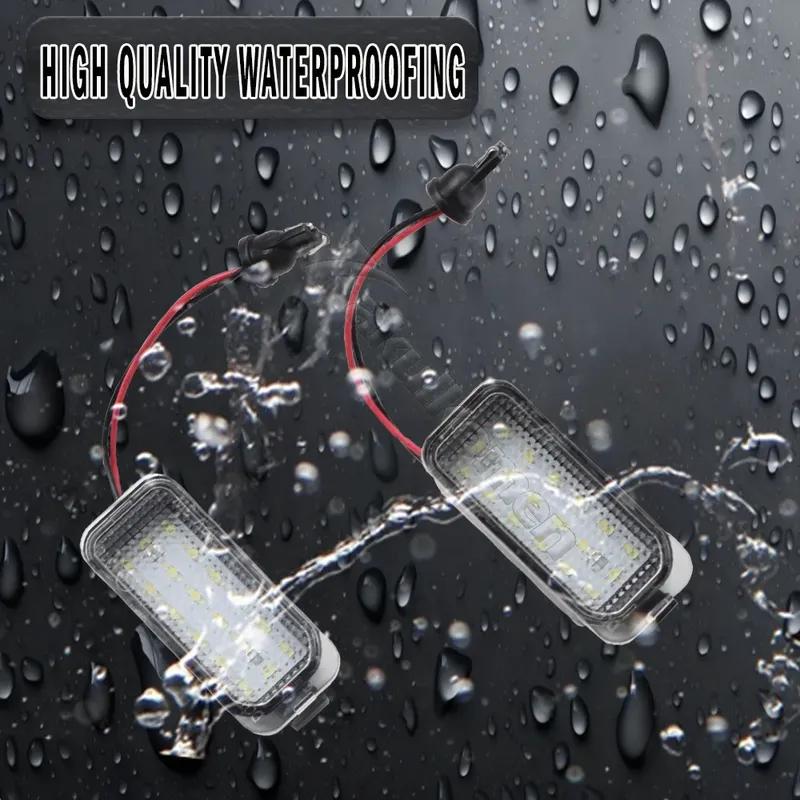 2X Canbus LED License Number Plate Light For Ford Fiesta Focus S-MAX C-MAX Grand Mondeo Kuga Galaxy Jaguar XJ Car Accessories