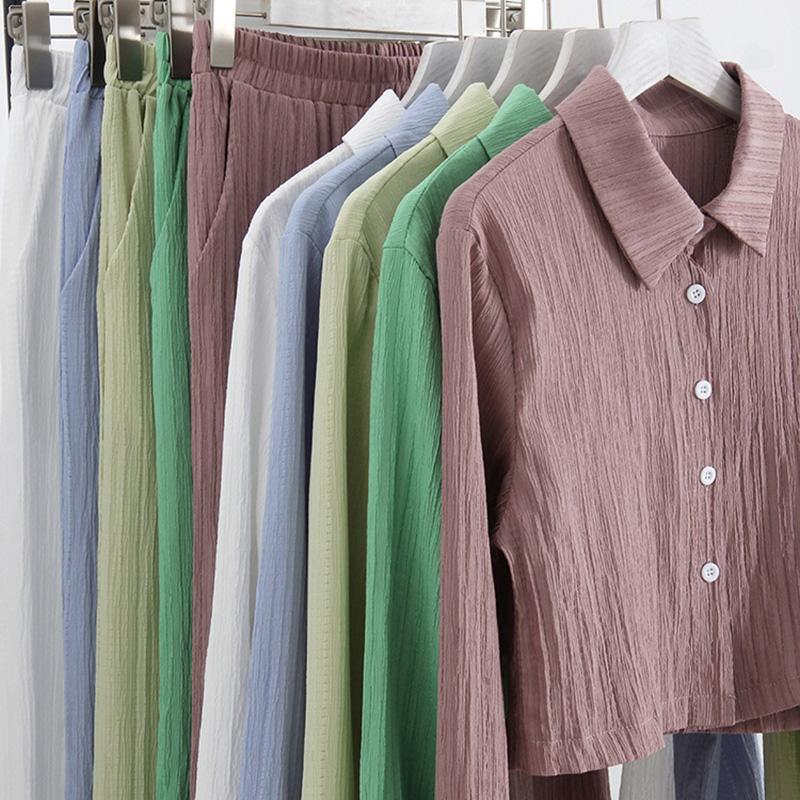 Streamgirl женские летние брюки комплекты из 2 предметов укороченные топы и широкие брюки белый шифон тонкие комплекты брюк из двух предметов женские костюмы