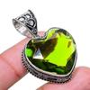 Peridot Gemstone Handmade 925 Sterling Silver Jewelry Pendant 2.17" AH-794