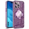 Protective Case - for iPhone - 15 Pro Max - Shockproof - Tempered Glass - Translucent Purple