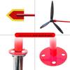 Outdoor Stainless Steel Rotating Weather Vane Anemometer