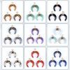 DIY Pendant Gold-Plated Edging Crescent Horn Design Natural Imitation Crystals Jade Necklace Bracelet Earrings Charm DIY Jewelry Making