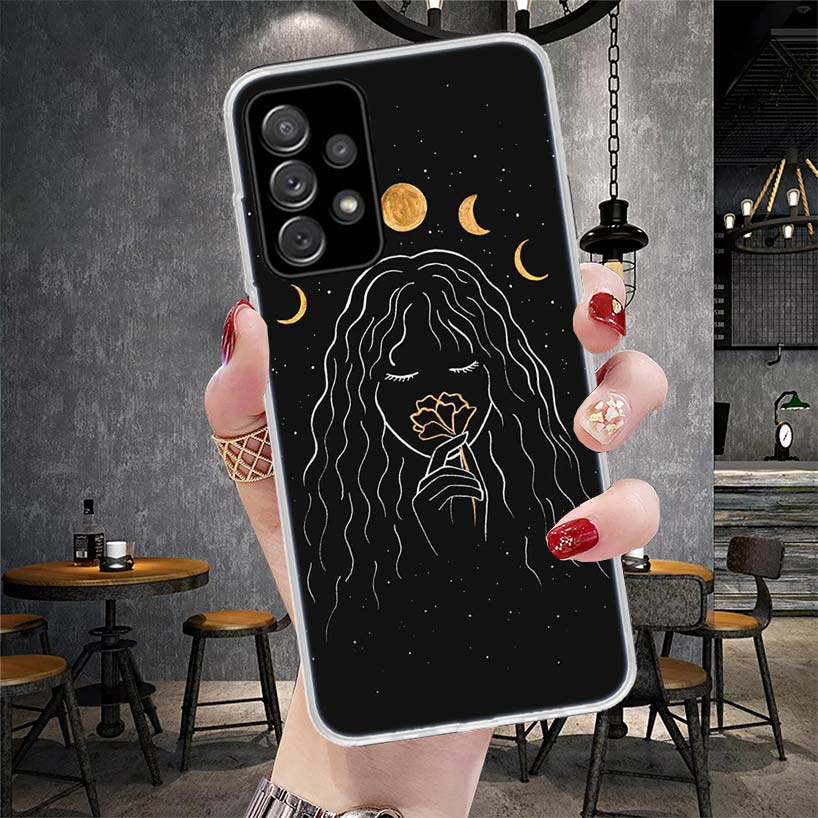 Таинственный Лунный Тотем Ведьмы Мягкий Чехол Для Телефона Для Samsung Galaxy S22 S23 S24 S25 Edge S26 Ultra S20 FE S21 Plus + Fundas Coque Galax
