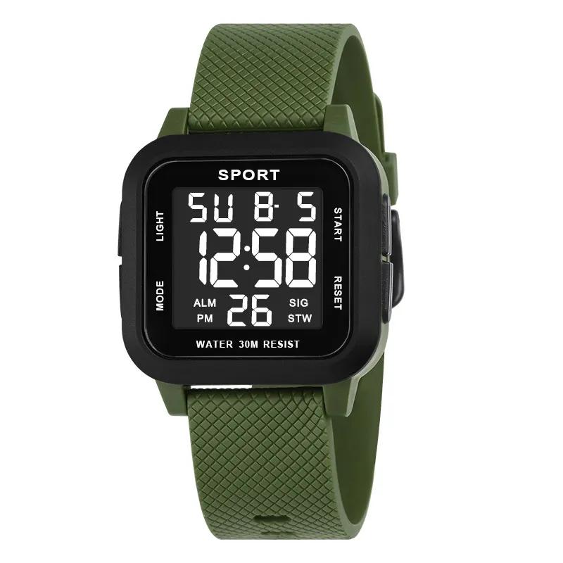 Sports Watch Men Digital Alarm Chrono Clock Waterproof Military Watches LED Electronic Wristwatch
