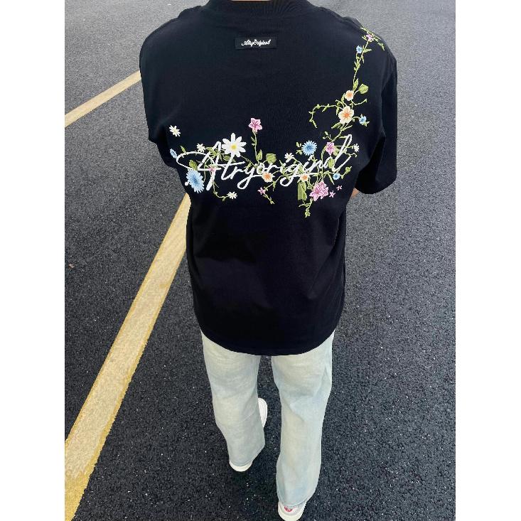 Летняя свободная уличная мужская повседневная футболка с короткими рукавами, модный мужской топ с круглым вырезом