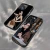 Чехол для телефона Faye Peraya Malisorn для iPhone 16,15,14,13,12,11,Pro,XS,Max,Plus,Mini,SE Черный Конфетный Матовый Ударопрочный Чехол