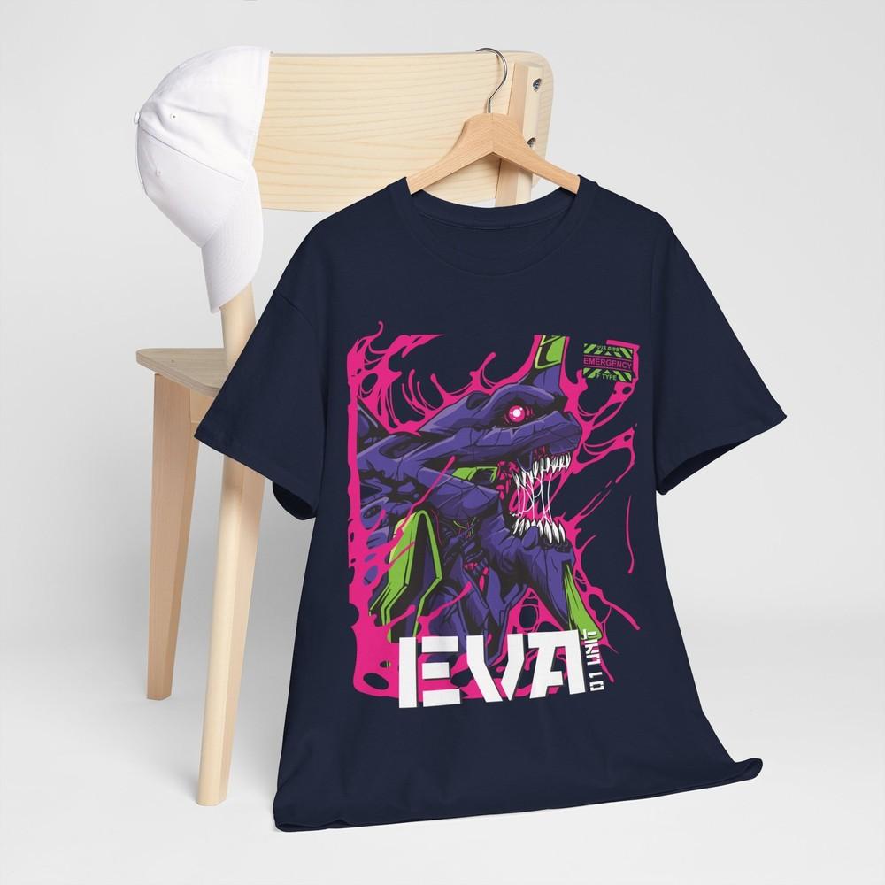Футболка Neon Genesis Evangelion Синдзи Аска Ева Единица-01 Аниме Меха 90-е Япония