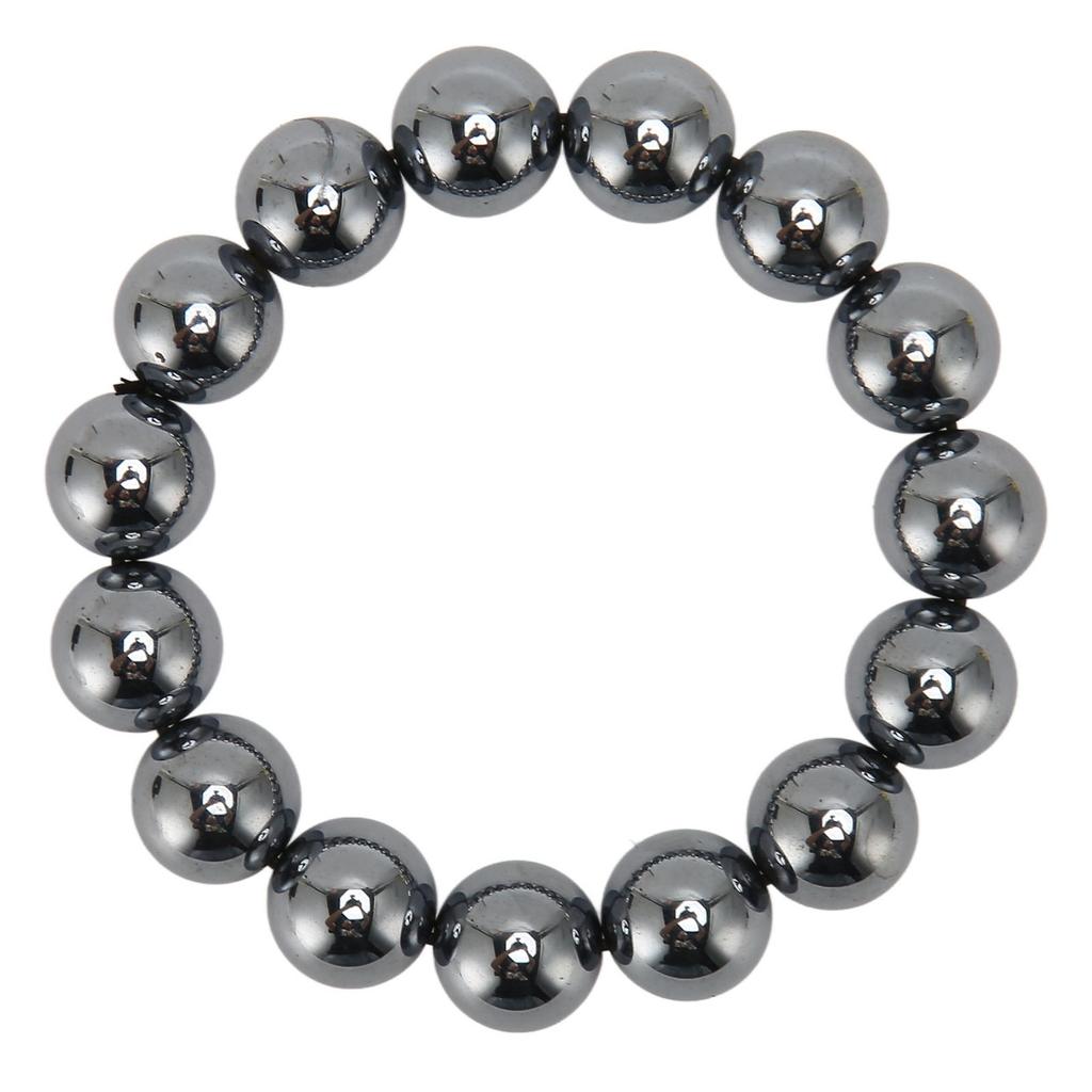 14 мм браслет из терагерцового камня способствует циркуляции крови круглые бусины браслет Chian для женщин мужчин