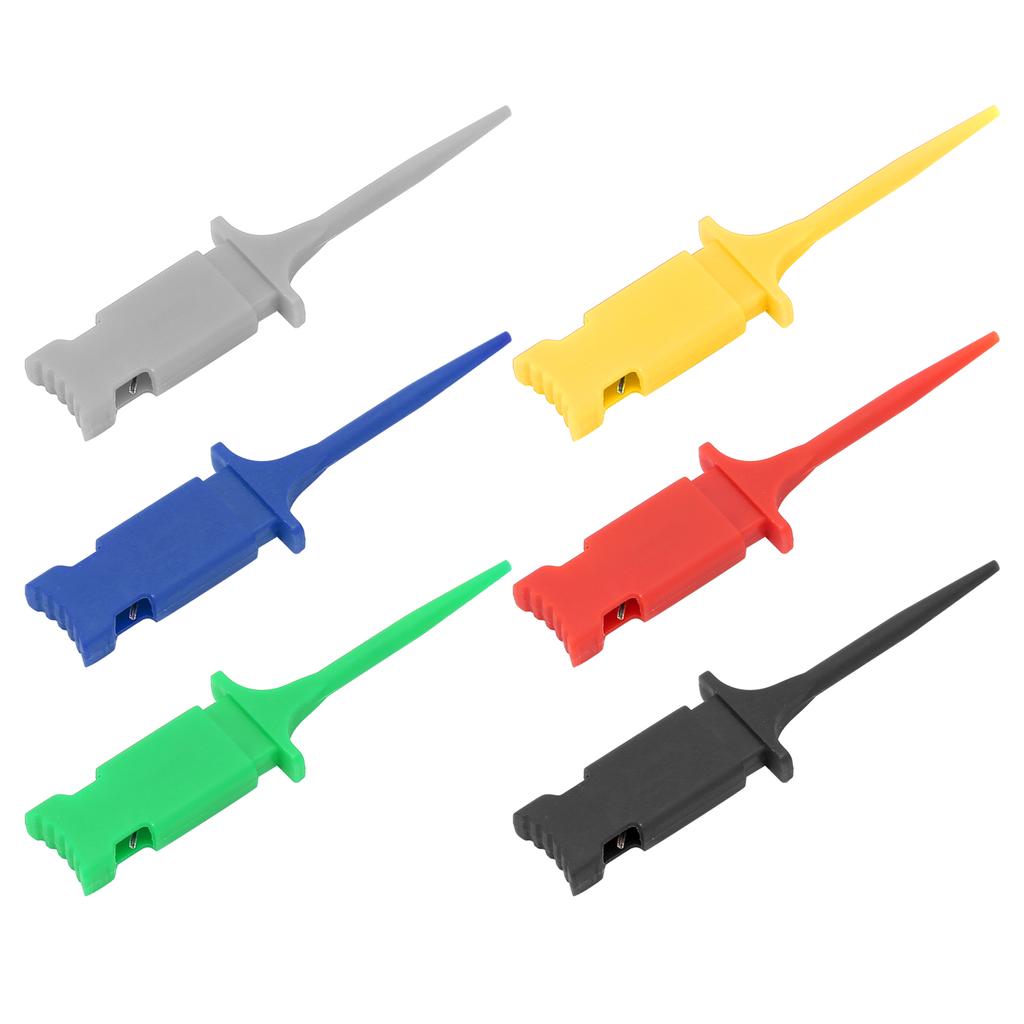 6 шт. Тестовый крючок Мини IC Тестовый зажим Набор PA Несколько цветов для ремонта и обслуживания