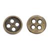 50pcs 6mm Mini Buttons 4 Holes Metal Mixed Color Round Bread Buttons Doll Buttons for DIY Sewing Blyth Doll Clothing