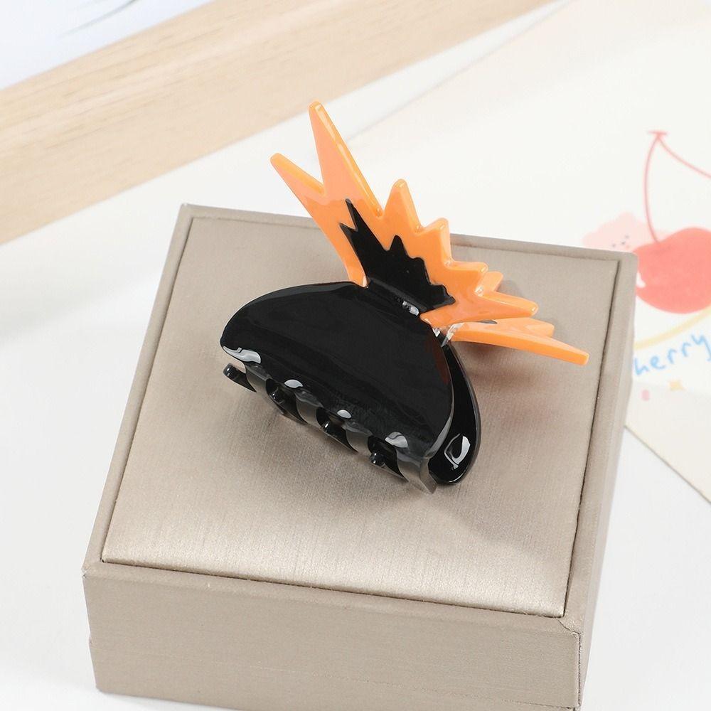 Korean Style Acetate Butterfly Hair Clips Acrylic Hair Accessories Half Updo Women's Claw Clip Hair Claw Clip Spring Summer