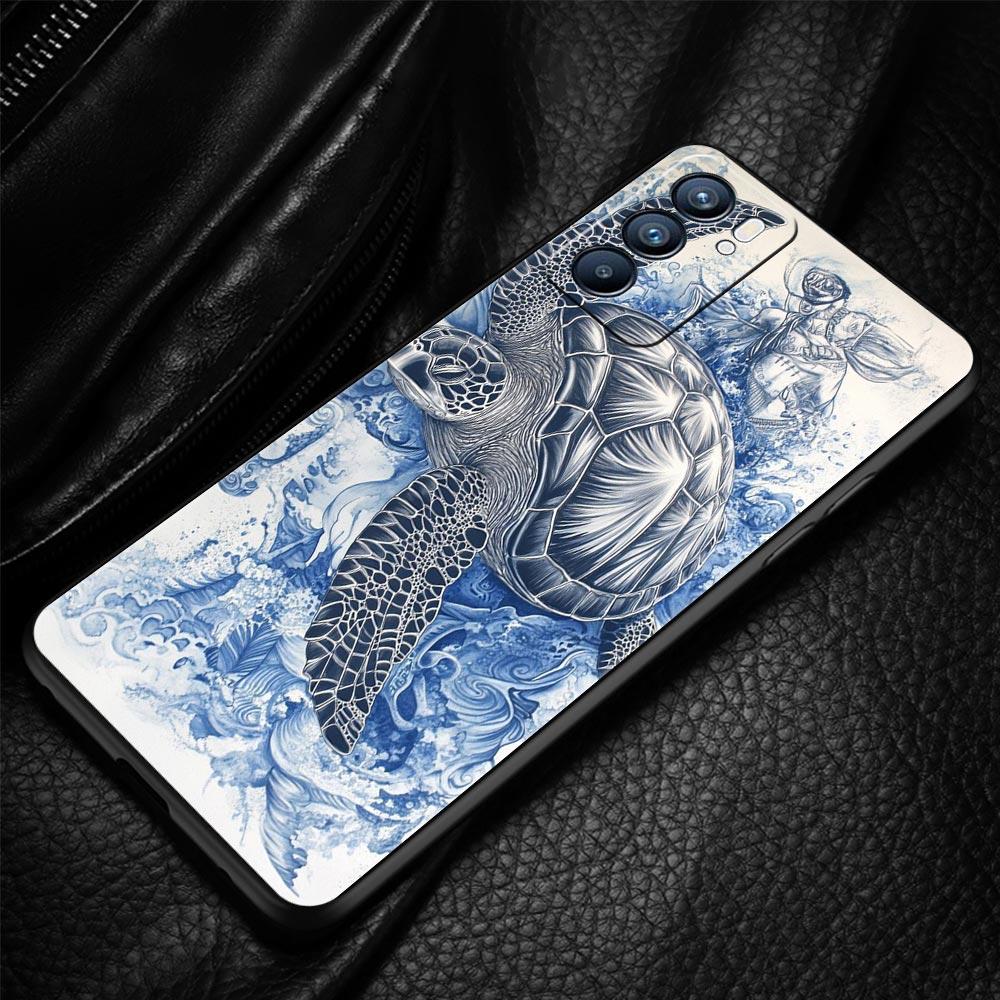 Чехол для телефона с рисунком морских ракушек и водорослей Для Oppo A17 A31 A54 A57 A78 A79 A98 Find X5 X6 Reno 6 7 8 10 11 12 13 F Pro Мягкий ТПУ