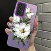Чехол для телефона для Samsung Galaxy A35 A31 A24 A25 A26 A21s A23 A34 A17 A20s A13 A14 A12 A15 A16 Цветы Силикон